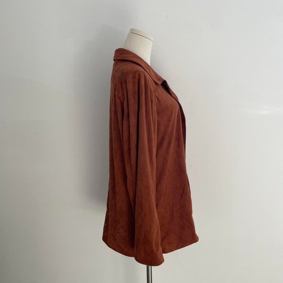 Alfani Rust Suede Style Jacket | Women’s Size Medium - Picture 2 of 4